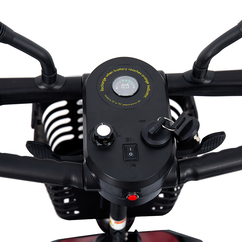 اسکوتر حرکتی برقی تاشو 4 چرخ مسافرتی YL-07 با سبد