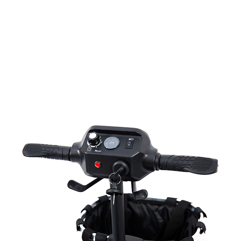 اسکوتر متحرک 4 چرخ سبک وزن YL-02 برای سالمندان، دارای صندلی چرخشی 360 درجه