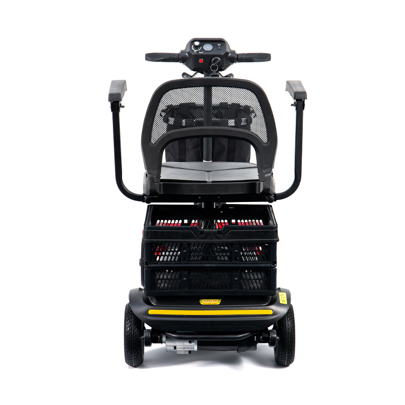 اسکوتر متحرک 4 چرخ سبک وزن YL-02 برای سالمندان، دارای صندلی چرخشی 360 درجه