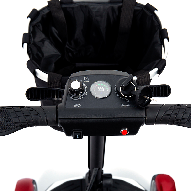 اسکوتر برقی توریستی 4 چرخ YL-211 برای سالمندان با چراغ جلو LED، سبد